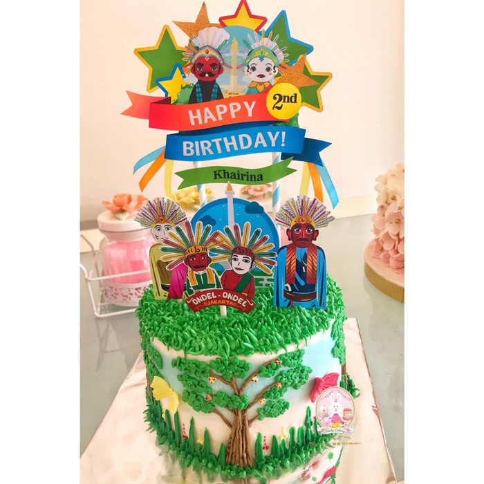 Detail Kue Ulang Tahun Gambar Ondel Ondel Nomer 55