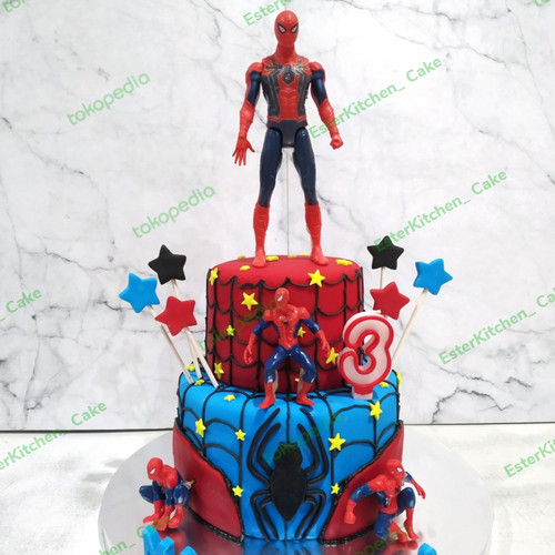 Detail Kue Ulang Tahun Gambar Spiderman Nomer 33