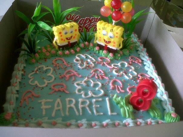 Detail Kue Ulang Tahun Gambar Spongebob Nomer 38