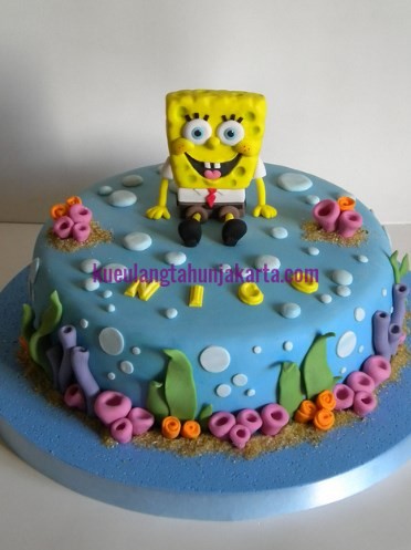 Detail Kue Ulang Tahun Gambar Spongebob Nomer 47