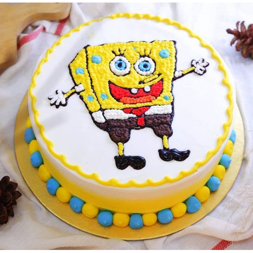 Detail Kue Ulang Tahun Gambar Spongebob Nomer 51