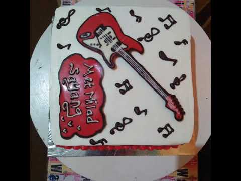 Detail Kue Ulang Tahun Gitar Nomer 20