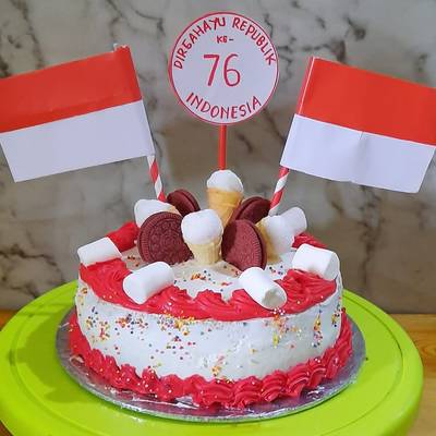 Detail Kue Ulang Tahun Merah Putih Nomer 20