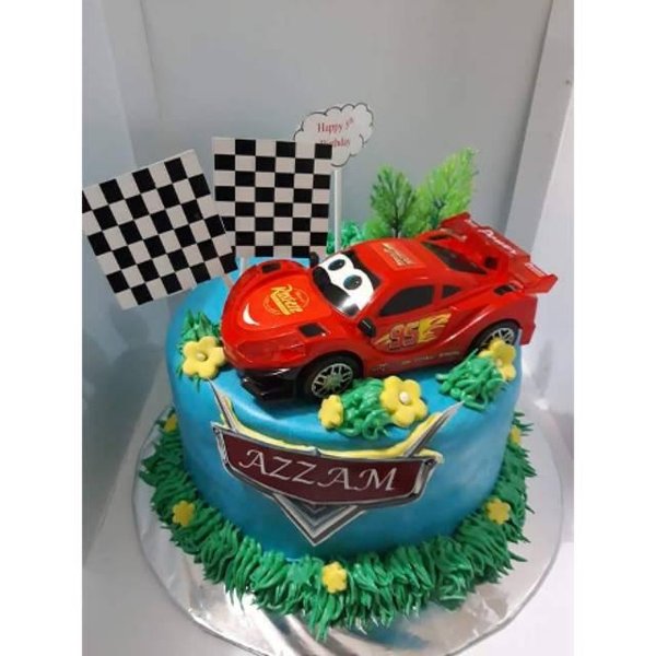 Detail Kue Ulang Tahun Mobil Balap Nomer 23