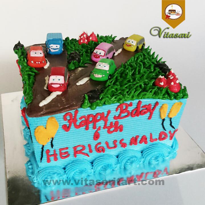 Detail Kue Ulang Tahun Mobil Balap Nomer 26