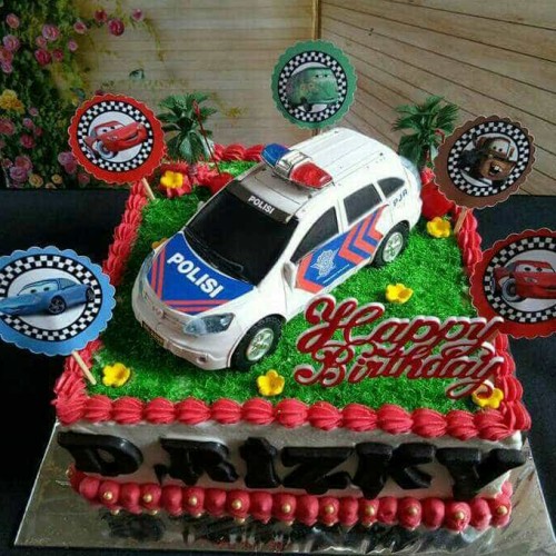 Detail Kue Ulang Tahun Mobil Polisi Nomer 15