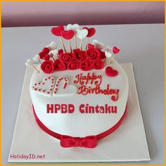 Detail Kue Ulang Tahun Nama Nomer 17