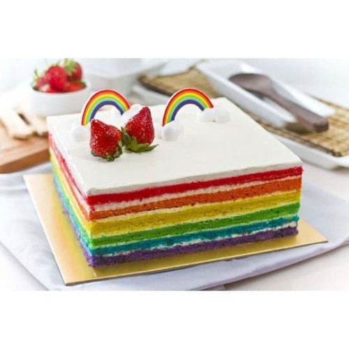 Detail Kue Ulang Tahun Rainbow Nomer 37