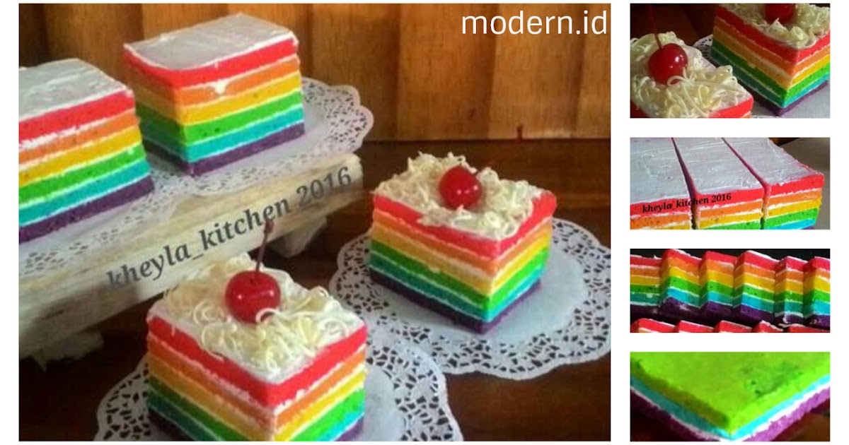 Detail Kue Ulang Tahun Rainbow Cake Nomer 24