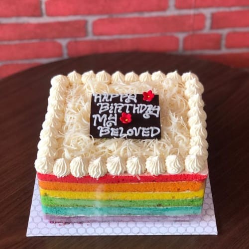 Detail Kue Ulang Tahun Rainbow Cake Nomer 25