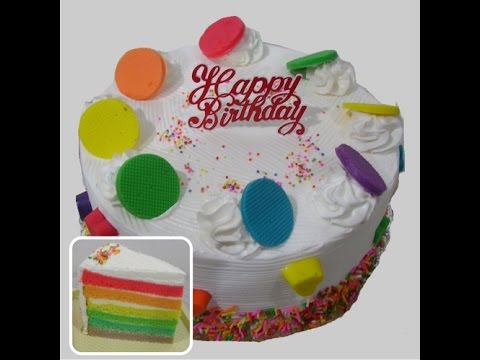 Detail Kue Ulang Tahun Rainbow Cake Nomer 33