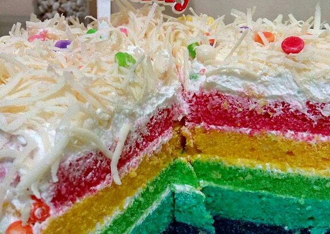 Detail Kue Ulang Tahun Rainbow Cake Nomer 54