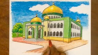 Detail Mewarnai Gambar Kubah Masjid Nomer 10