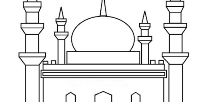 Download Mewarnai Gambar Kubah Masjid Nomer 13