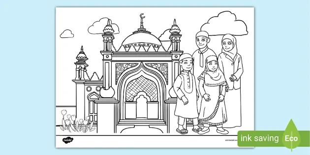 Detail Mewarnai Gambar Kubah Masjid Nomer 22