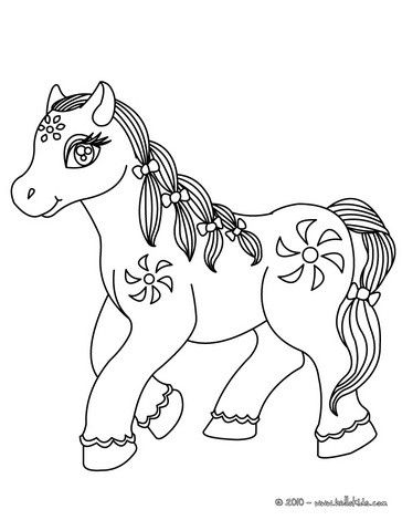 Detail Mewarnai Gambar Kuda Pony Nomer 20