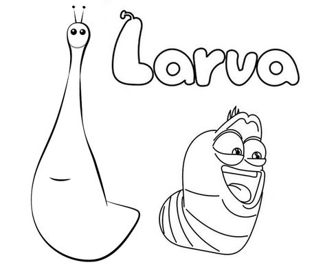 Mewarnai Gambar Larva - KibrisPDR