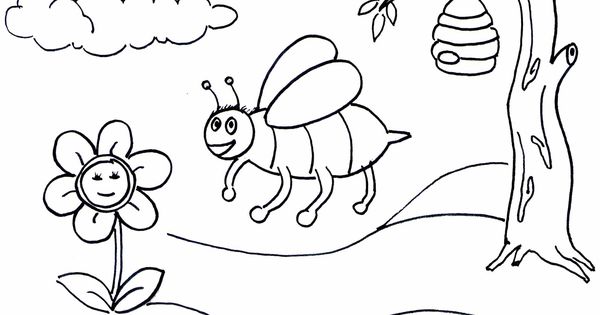 Detail Mewarnai Gambar Lebah Nomer 22