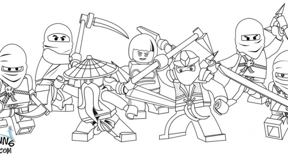 Detail Mewarnai Gambar Lego Ninjago Nomer 3