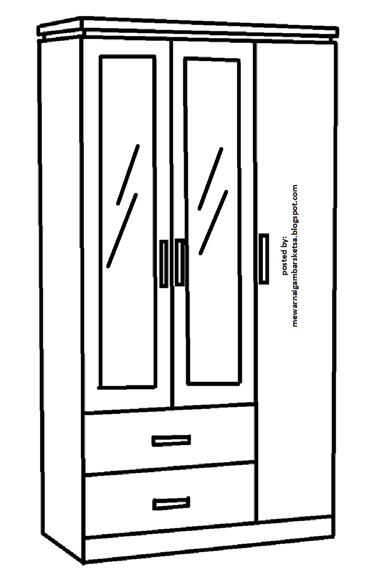 Detail Mewarnai Gambar Lemari Nomer 13