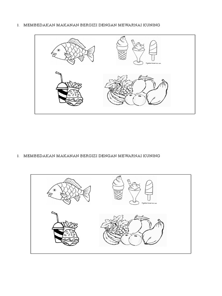 Detail Mewarnai Gambar Makanan Nomer 51