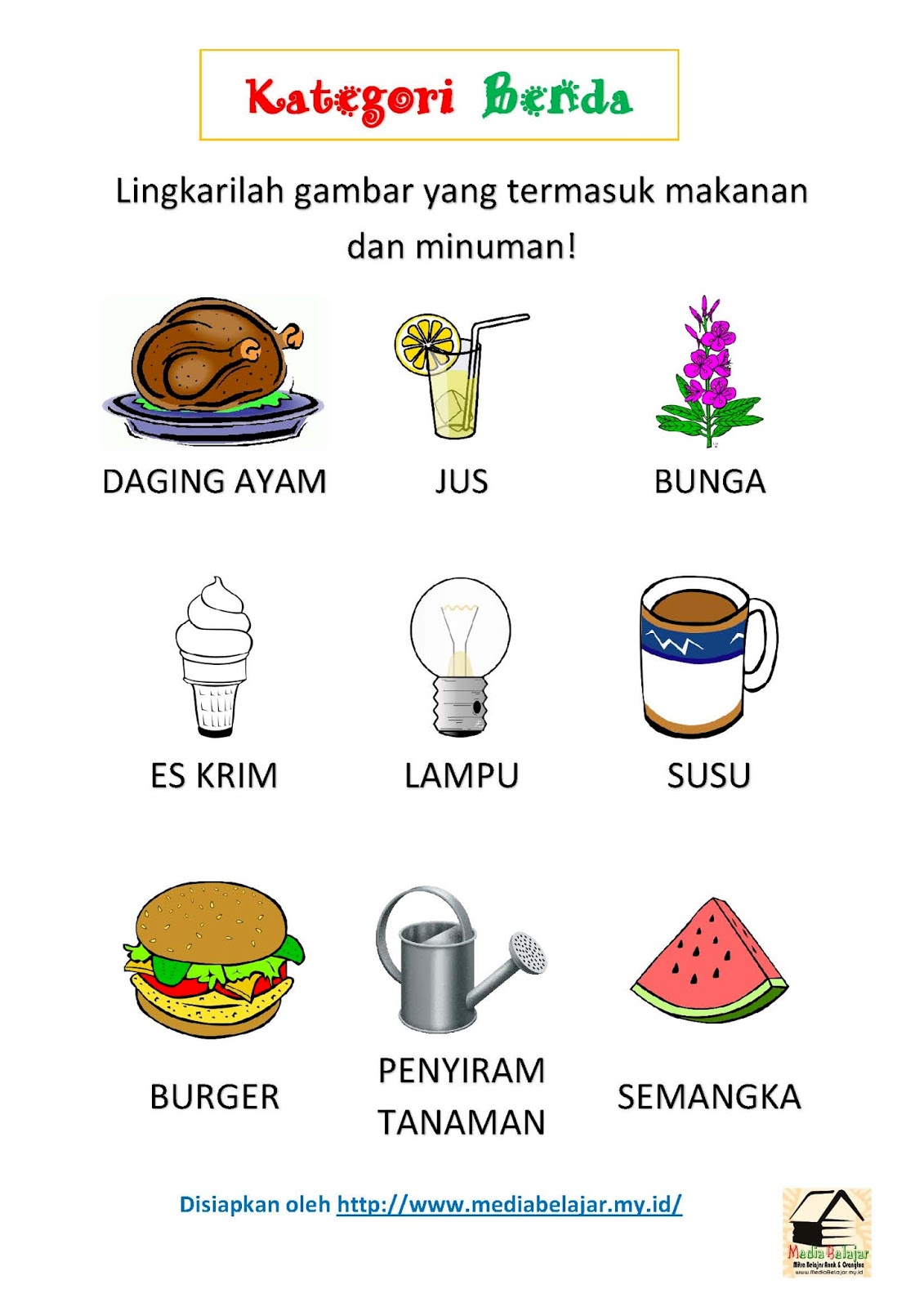 Halaman Unduh untuk file Mewarnai Gambar Makanan Dan Minuman yang ke 42