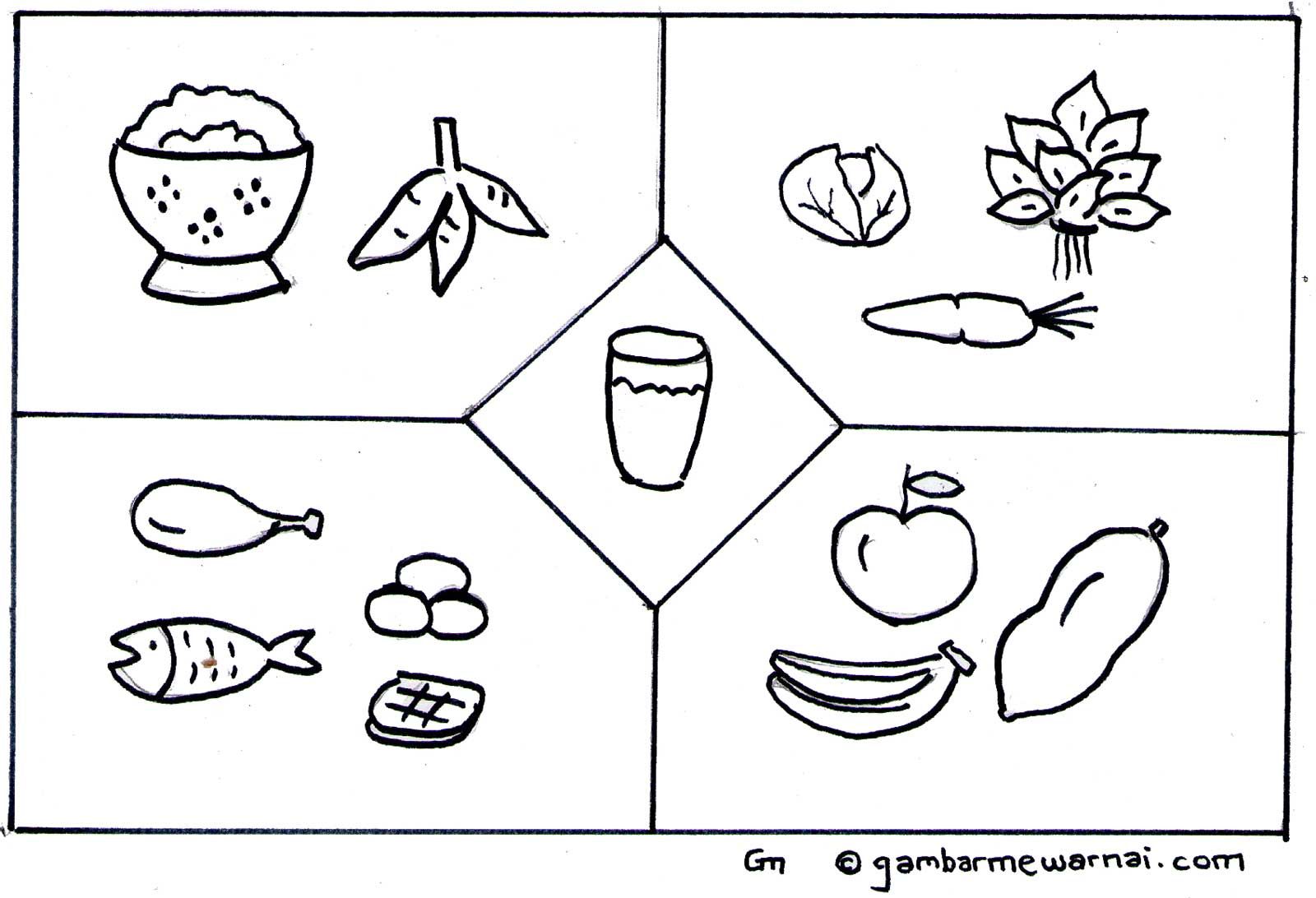 Detail Mewarnai Gambar Makanan Dan Minuman Nomer 9