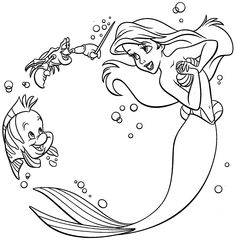 Detail Mewarnai Gambar Mermaid Nomer 13