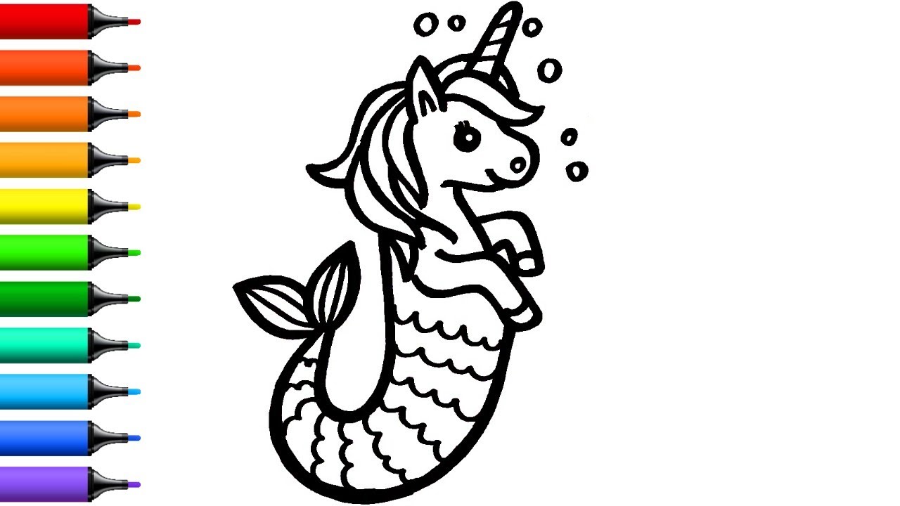 Detail Mewarnai Gambar Mermaid Nomer 20