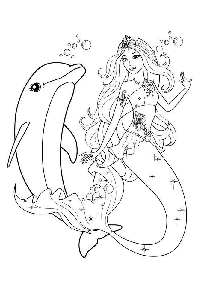 Detail Mewarnai Gambar Mermaid Nomer 39