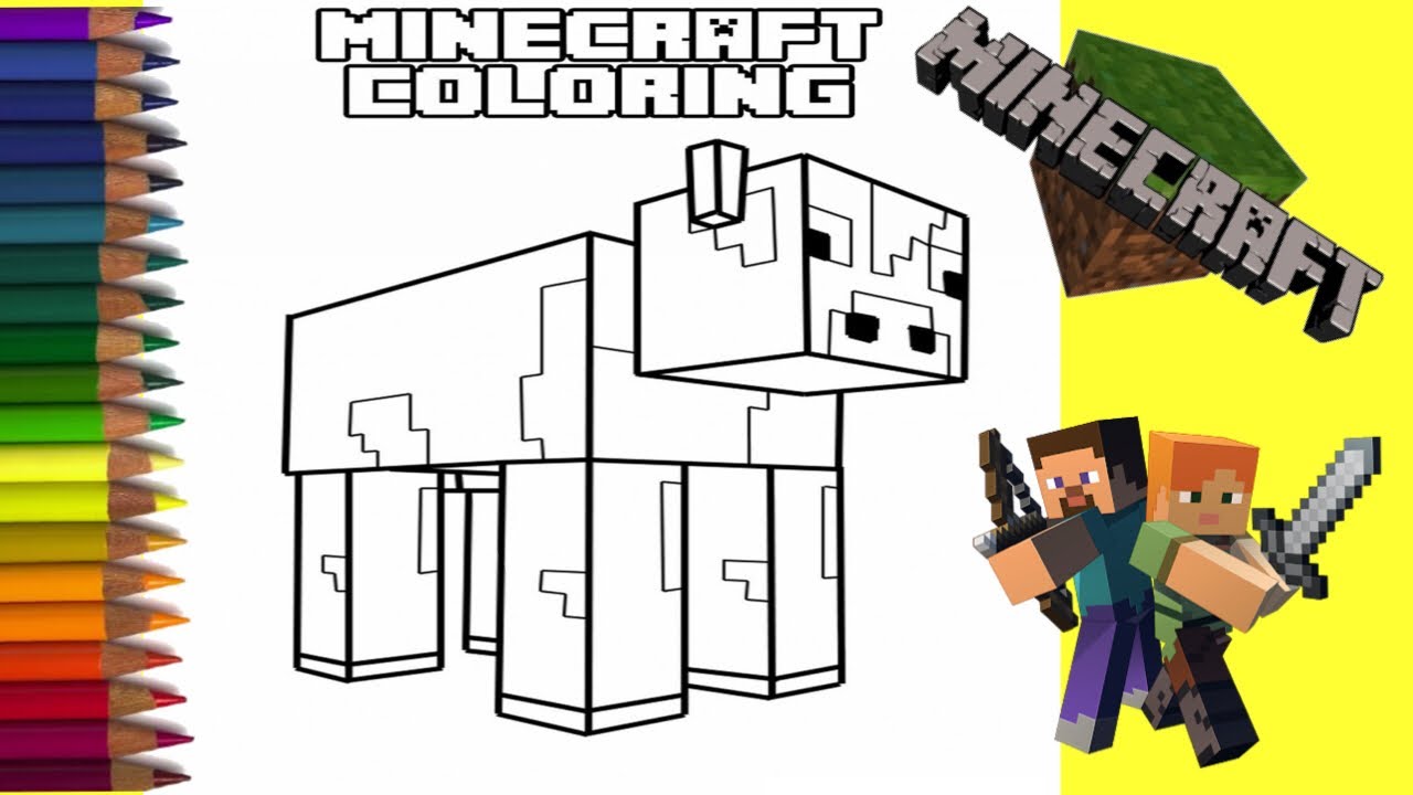 Detail Mewarnai Gambar Minecraft Nomer 4