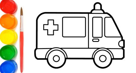 Detail Mewarnai Gambar Mobil Ambulance Nomer 21