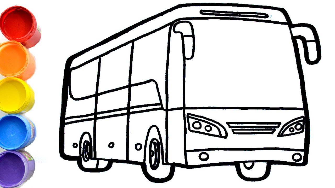 Detail Mewarnai Gambar Mobil Bus Nomer 4