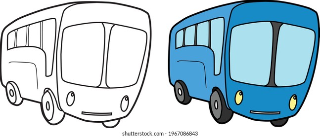 Detail Mewarnai Gambar Mobil Bus Nomer 38