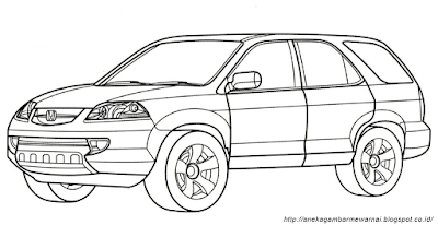 Detail Mewarnai Gambar Mobil Sederhana Nomer 18