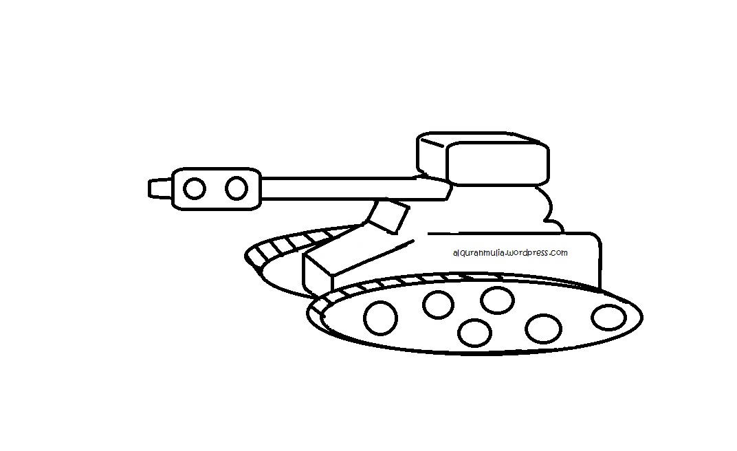 Detail Mewarnai Gambar Mobil Tank Nomer 6