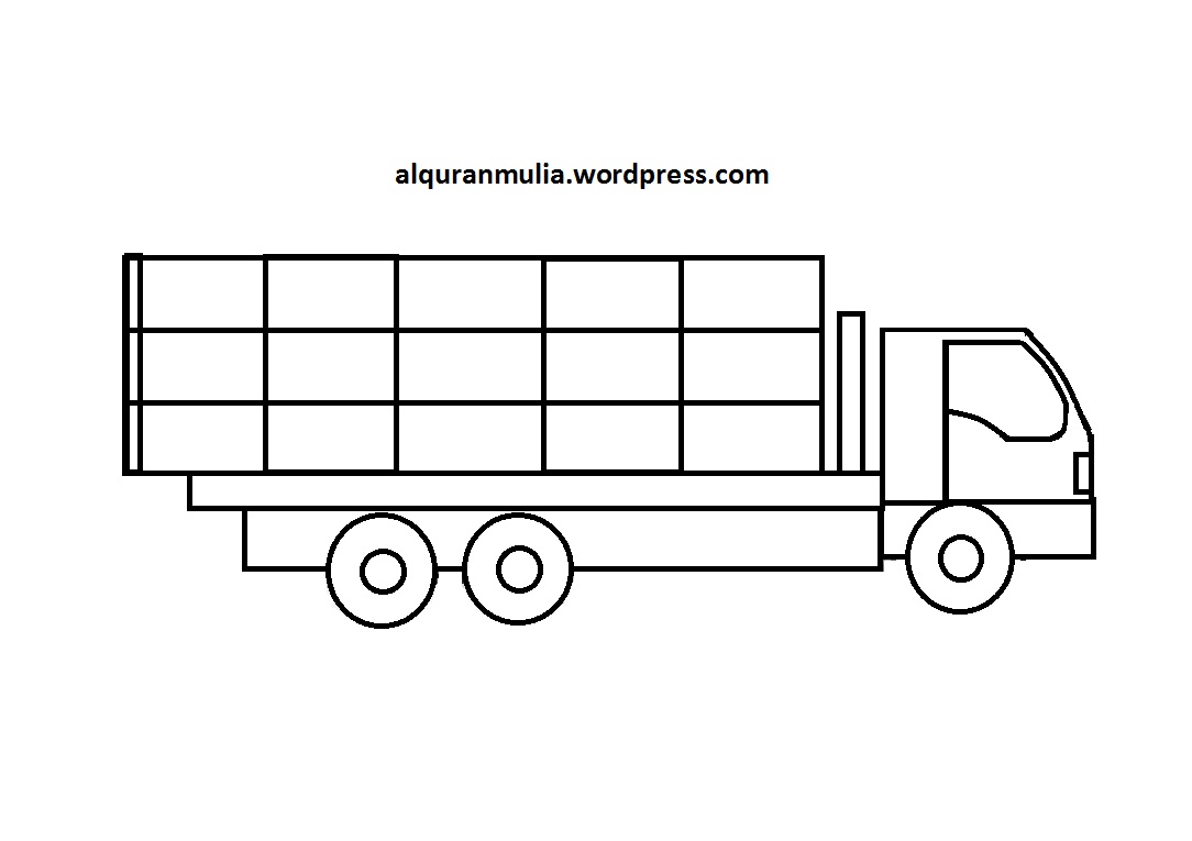 Detail Mewarnai Gambar Mobil Truk Koleksi Nomer 17