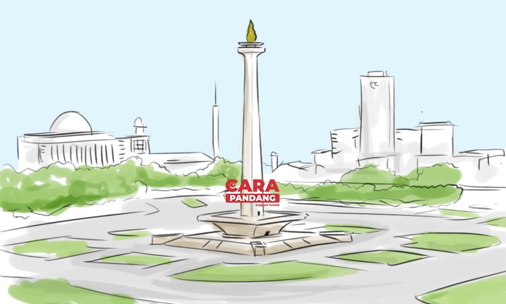 Detail Mewarnai Gambar Monas Nomer 21