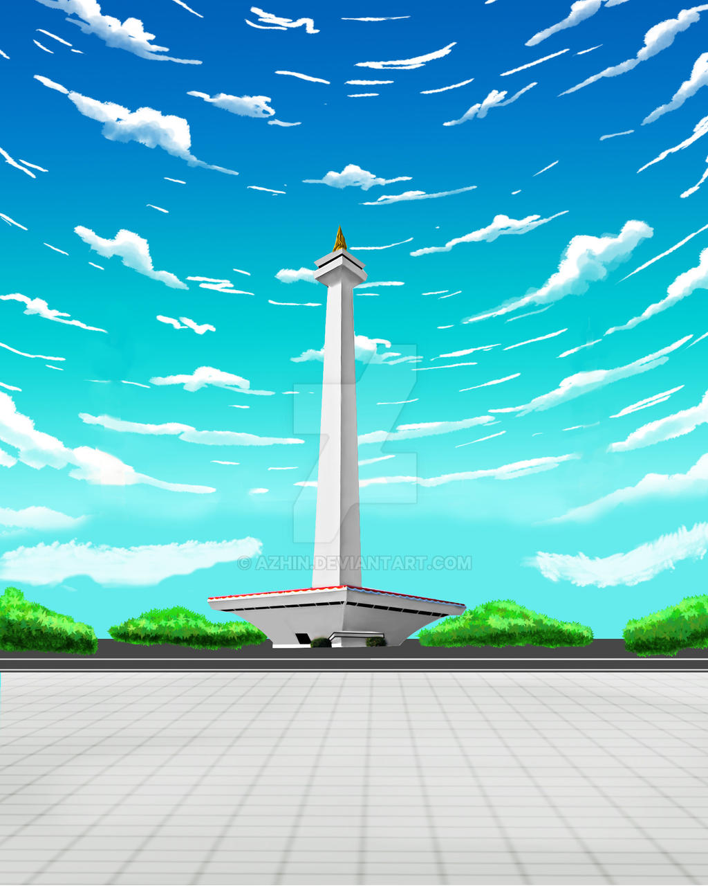 Detail Mewarnai Gambar Monas Nomer 34