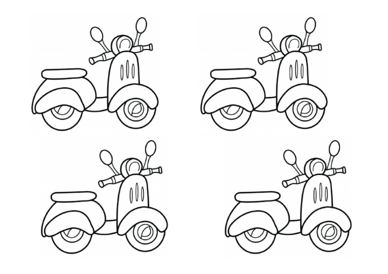 Detail Mewarnai Gambar Motor Nomer 41