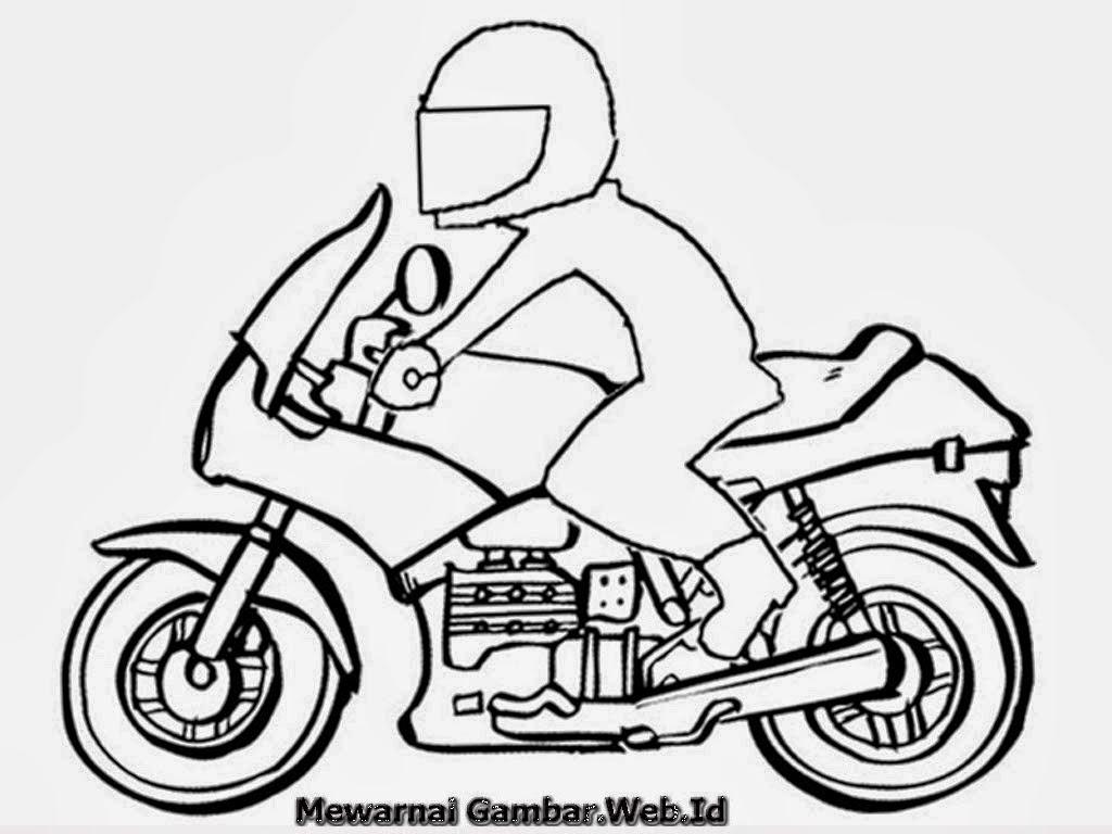 Mewarnai Gambar Naik Ojek - KibrisPDR