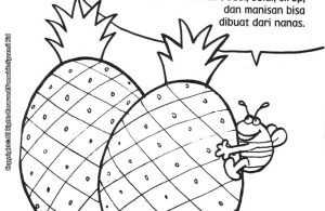 Detail Mewarnai Gambar Nanas Nomer 56