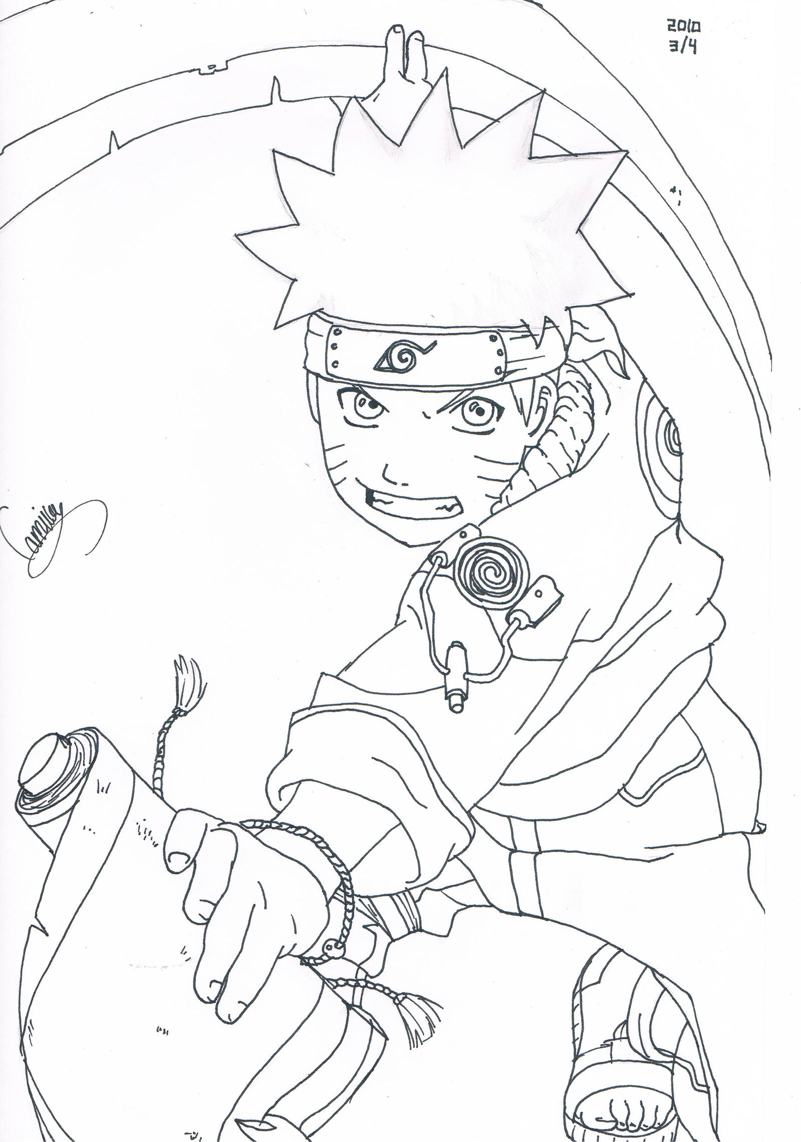 Detail Mewarnai Gambar Naruto Nomer 16