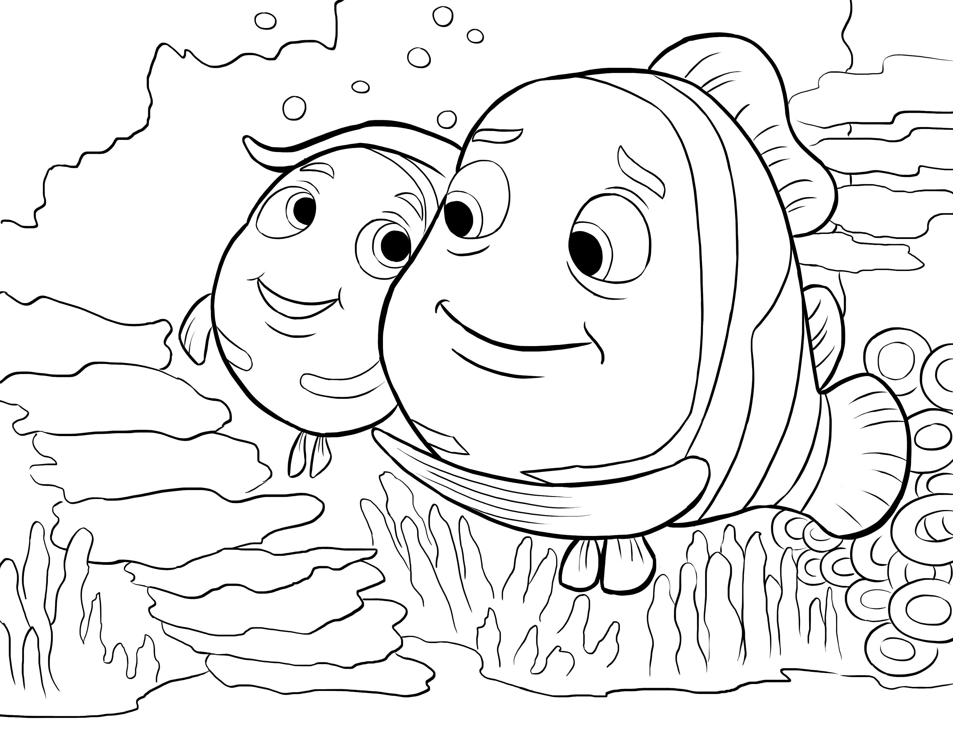 Detail Mewarnai Gambar Nemo Nomer 9