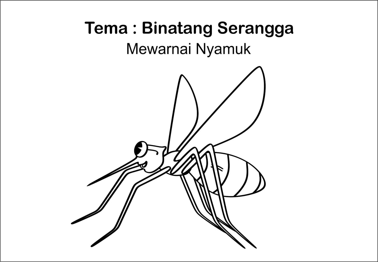 Detail Mewarnai Gambar Nyamuk Nomer 5