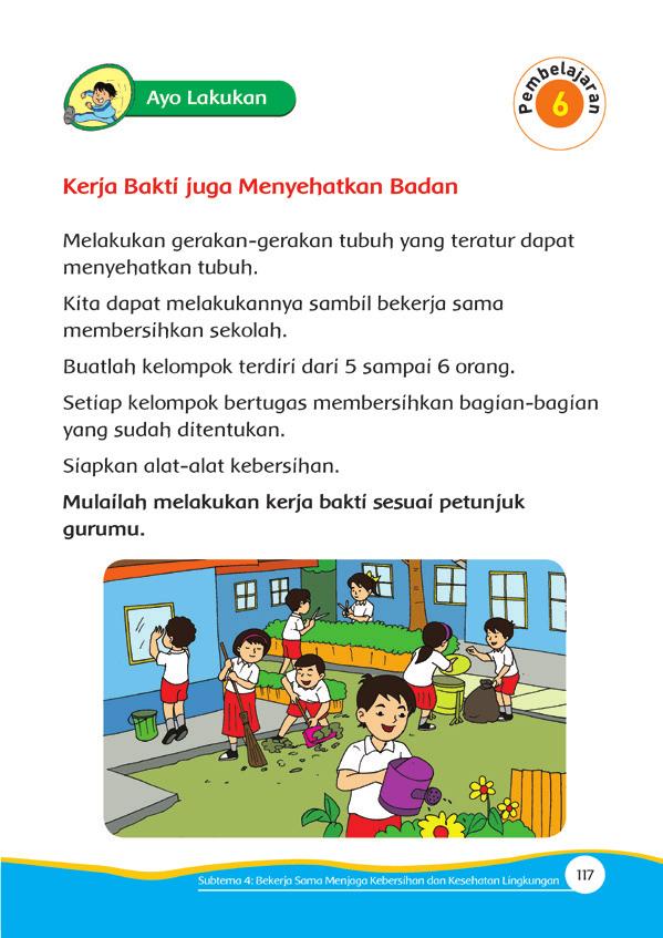 Detail Mewarnai Gambar Orang Tema Kerja Bakti Nomer 51