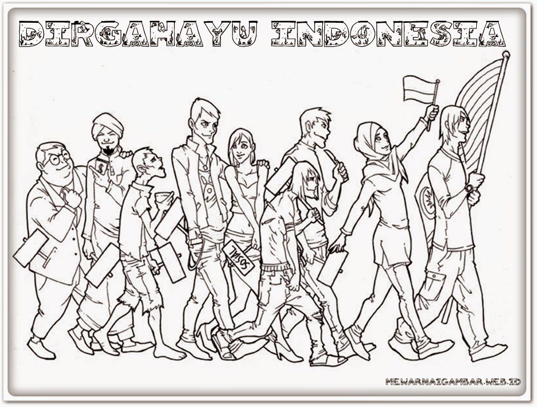 Detail Mewarnai Gambar Pahlawan Indonesia Nomer 54