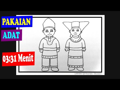 Detail Mewarnai Gambar Pakaian Adat Nomer 6