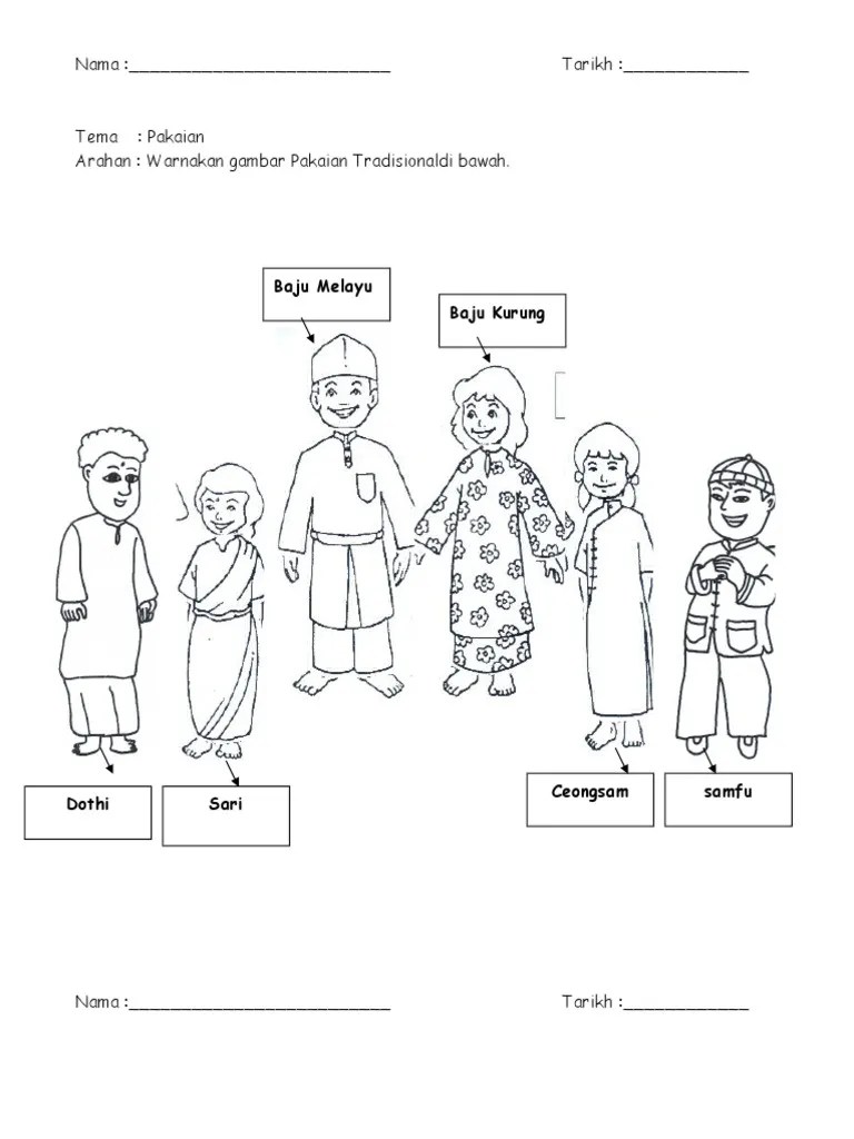 Detail Mewarnai Gambar Pakaian Adat Betawi Kelaseni Nomer 14