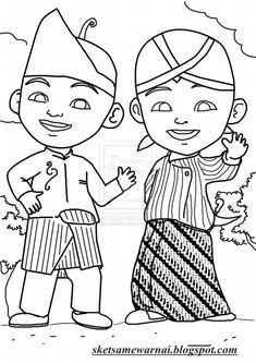 Detail Mewarnai Gambar Pakaian Adat Betawi Kelaseni Nomer 23